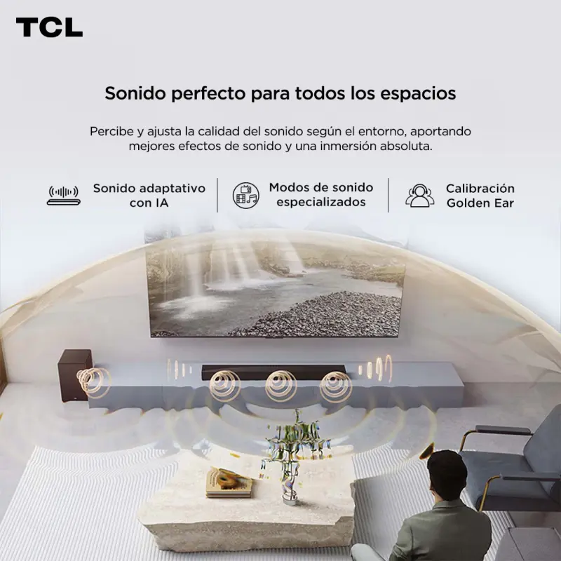 BARRA DE SONIDO TCL DE 580W RMS Y 5.1CH CON DOLBY ATMOS Q65